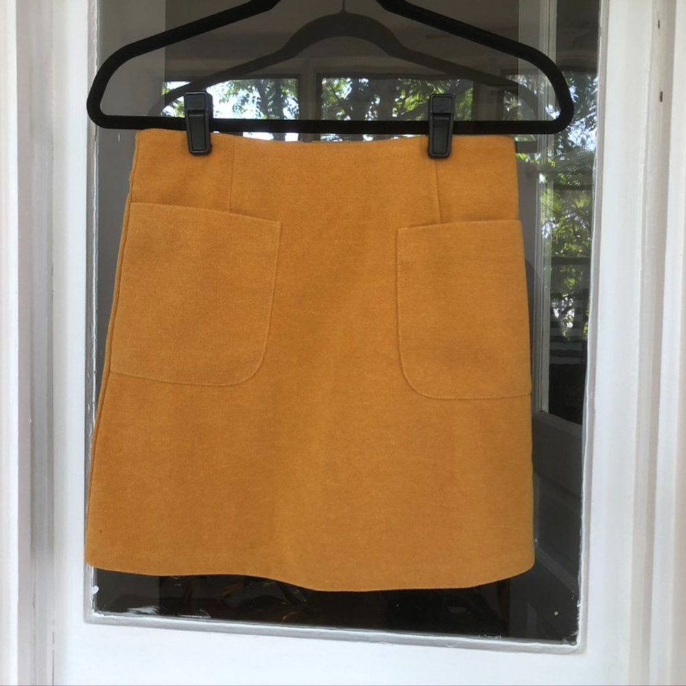 **Moved Closets** Mustard Yellow Skirt